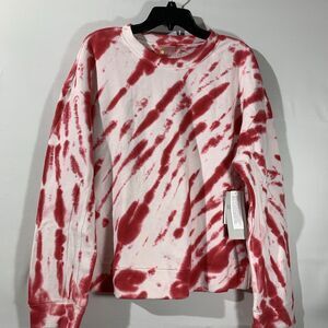 Zella Nwt Sweatshirt Tie Dye Pink Paradise Size Small